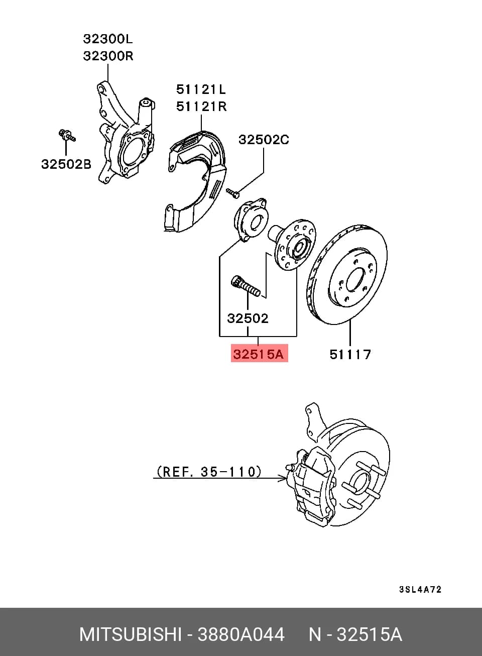 WHEEL HUB — Transmission &amp; Wheel