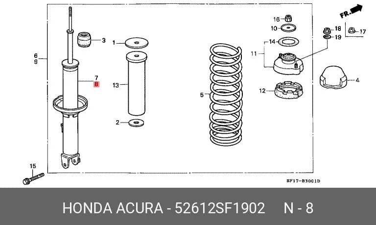 SHOCK ABSORBER — Suspension &amp; Frame