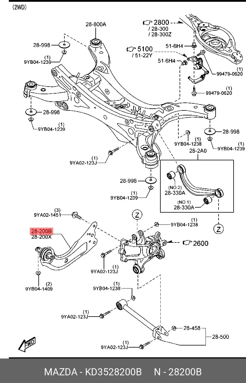 ARM ASSY, SUSPENSION — Suspension &amp; Frame