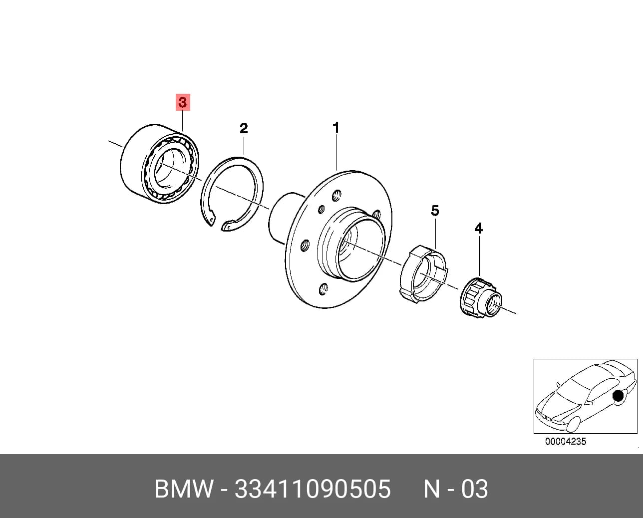 WHEEL BEARING — Transmission &amp; Wheel