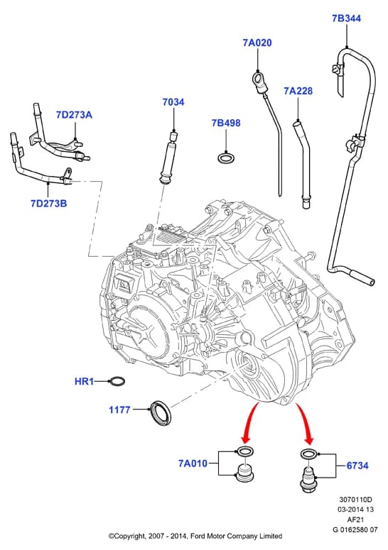 Valve Assy - Vent; Mondeo 2007-2014; 6-Speed Automatic Transaxle - AWF21 — 3 Powertrain — 30701 Powertrain.Automatic Transmission › 3070110D Transmission External Components