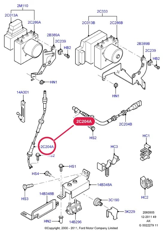 2 Chassis — 20609 Chassis.Anti-Lock Braking System › 2060905 Anti-Lock Braking System