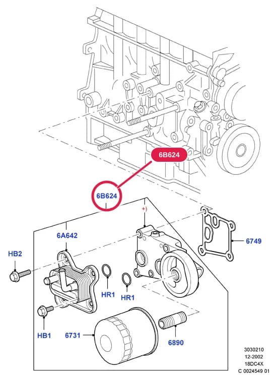 Adaptor - Oil Cooler; Use With Banjo Bolt M8; For Coolant Hoses Please Refer To Section: Heater Hoses; Focus 04-08/Focus C-MAX 03-07; 1.8L Duratorq-DI HPCR (115PS) Lynx — 3 Powertrain — 30302 Powertrain.Engine Lubrication › 3030210 Oil Cooler And Filter; Lynx 1.8 Diesel; S-Max/Galaxy 2006-2015; Mondeo 2007-2014; Focus 1998-2005; Focus 04-08/Focus C-MAX 03-07; C-MAX 2007-2010; Focus 2008-; All 1.8L Lynx Diesel TC