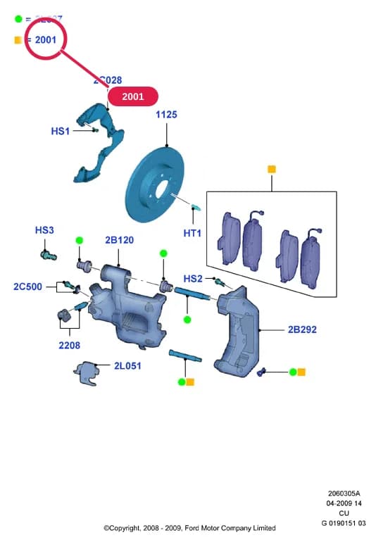 2 Chassis — 20603 Chassis.Front Brake Discs & Caliper › 2060305A Front Brake Discs And Calipers