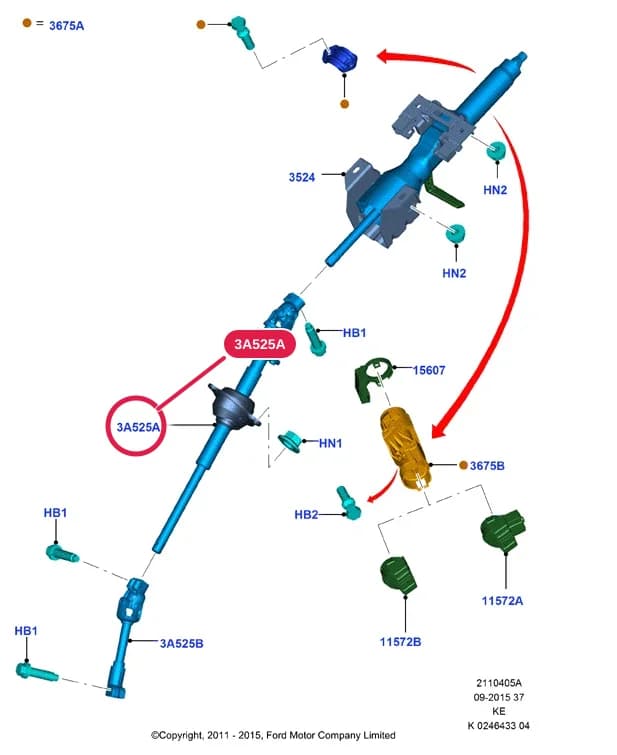Coupling Assy; RHD — 2 Chassis — 21104 Chassis.Steering Column & Gear Shift › 2110405 Steering Column