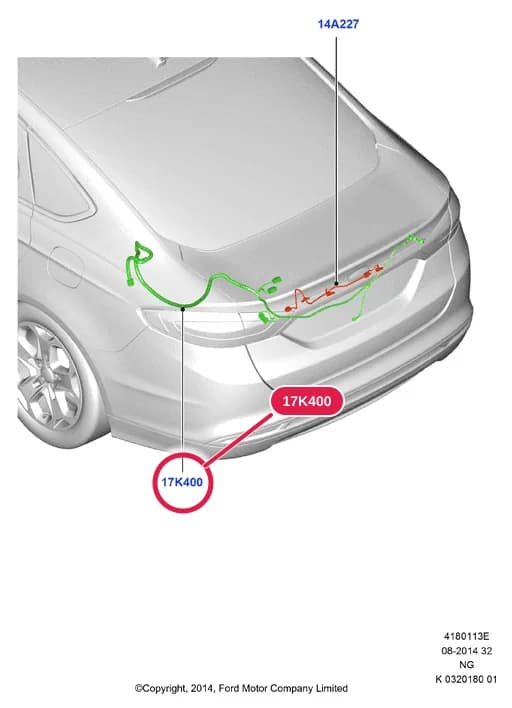 4 Electrical — 41801 Electrical.Wiring System & Related Parts › 4180113E Wiring - Body Closures