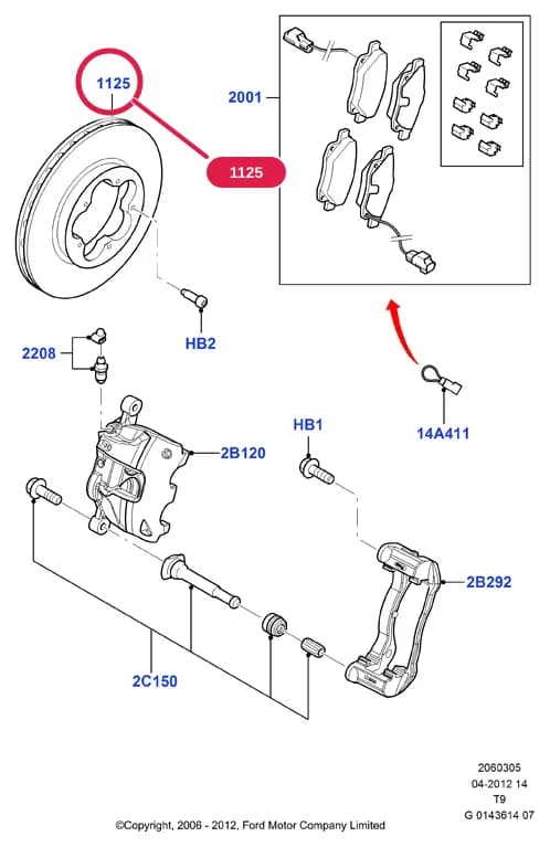 Disc - Brake; Alternative Part; FWD; All 330 And 350 Series — 2 Chassis — 20603 Chassis.Front Brake Discs & Caliper › 2060305 Front Brake Discs And Calipers