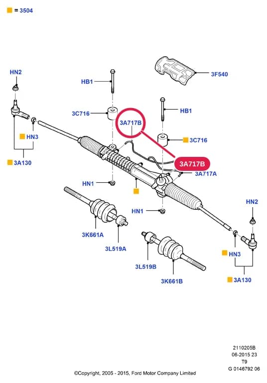 2 Chassis — 21102 Chassis.Steering Gear, Hoses & Pump › 2110205B Steering Gear