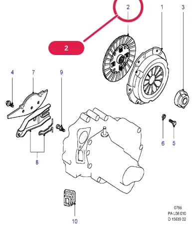 L Engine And Related Parts — L08 Engine And Related Parts.Clutch › L08010 Clutch