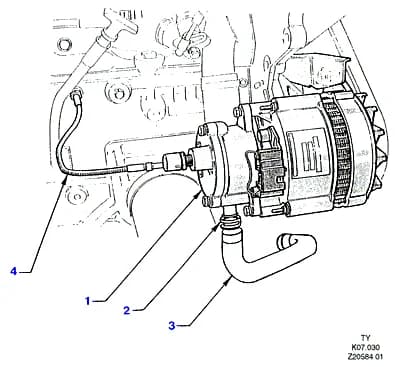 K Diesel 2.5 — K07 Diesel 2.5.Alternator And Vacuum Pump › K07030 Vacuum Pump