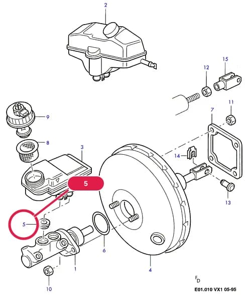 E Brakes - Brake Pipes - Wheels — E01 Brakes - Brake Pipes - Wheels.Brake Pipes/ABS/Brake System Valves › E01010 Master Cylinder & Brake Booster
