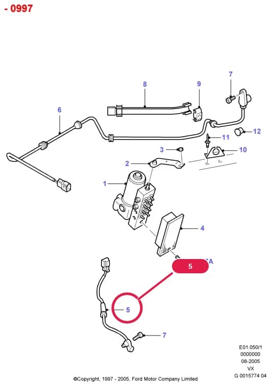 E Brakes - Brake Pipes - Wheels — E01 Brakes - Brake Pipes - Wheels.Brake Pipes/ABS/Brake System Valves › E01050 Anti-Lock Braking System