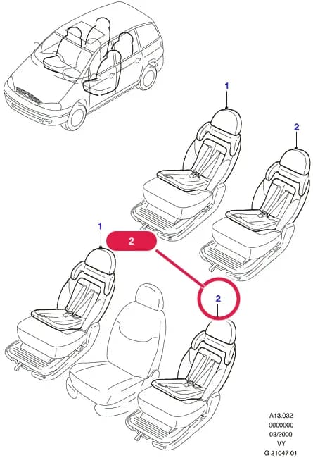 Seat Assy; LH; (FB); Less Armrest; Flannel Grey; Stratus; Flight; Less Sport Seat — A Body And Related Parts — A13 Body And Related Parts.Seats And Covers › A13032 Child Seat