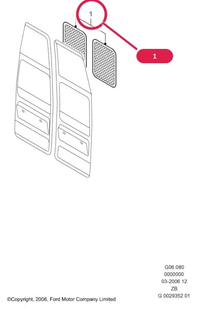 B Protection And Safety — B12 Protection And Safety.Rear Window Grilles › B12010 Rear Window Grilles