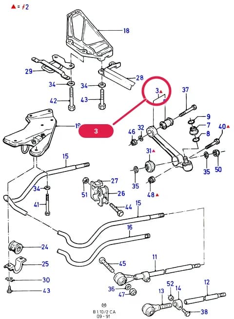 Arm Assy - Front Suspension; RH; (D LX OR (-)LX) — B Front Axle Less Brakes — B01 Front Axle Less Brakes.Suspension & Drive Shafts - Front › B01010 Front Suspension Arms & Stabilizer