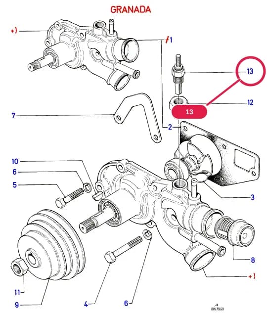 AIC GD/PD — AIC04 GD/PD.Engine Cooling › AIC04010 Water Pump; Diesel