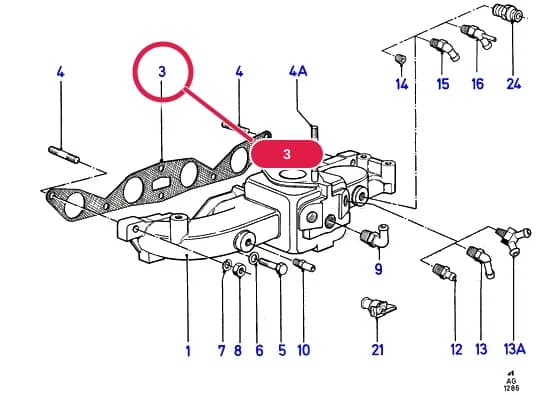 AGB OHC(TL/LL) — AGB02 OHC(TL/LL).Cylinder Head/Valves/Manifolds/EGR › AGB02020 Inlet Manifold