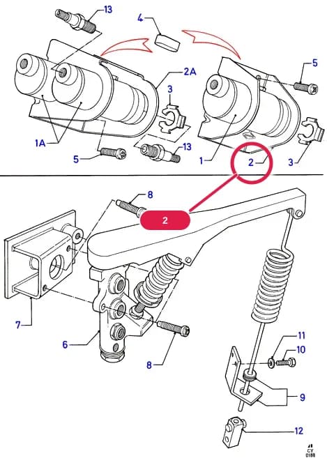 Bracket; Van/Kombi/Bus; 80-120; (-)"CH/S"; With Vertical Split Braking System — E Brakes - Brake Pipes - Wheels — E01 Brakes - Brake Pipes - Wheels.Brake Pipes, Brake System Valves › E01050 Brake System Valves