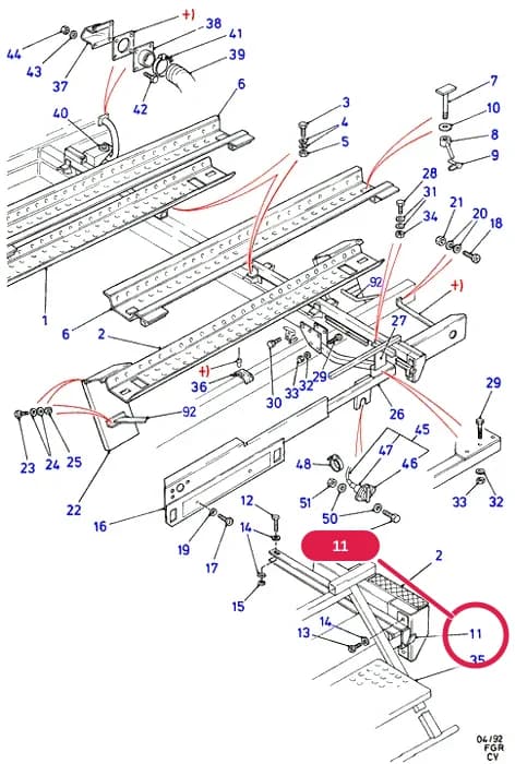 Channel Assy - Step; Dealer To Rework; RH; GB — Z Accessories - Kits - Tools - SVO — Z07 Accessories - Kits - Tools - SVO.Special Vehicle Options › Z07620 British Telecom Spec.120 Chass.Cab