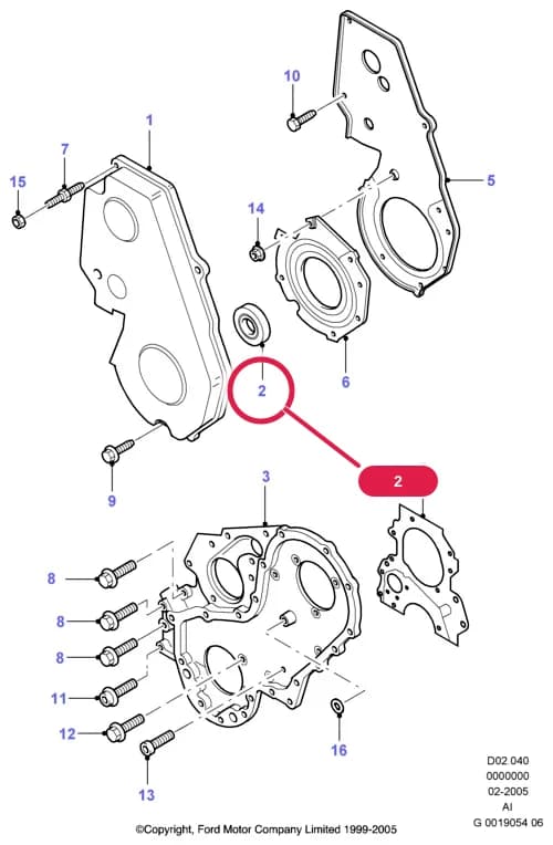 AID Lynx Engine — AID02 Lynx Engine.Cylinder Head/Valves/Manifolds/EGR › AID02040 Engine Covers And Housings; Diesel