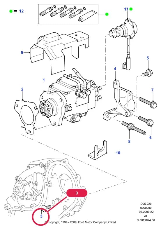 AID Lynx Engine — AID05 Lynx Engine.Fuel System - Engine › AID05020 Fuel Injection Pump; Diesel