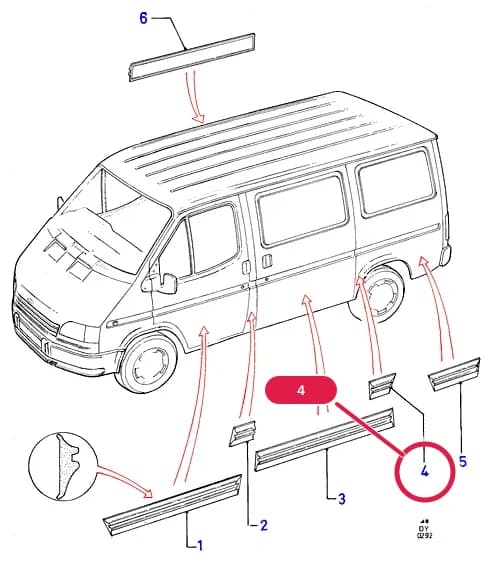 Moulding Assy - Rear Quarter Outer; SVO Code 6 / 7; RH — T Special Vehicle Options — T07 Special Vehicle Options.Special Vehicle Options T701-T798 › T07777 Body Side Mouldings