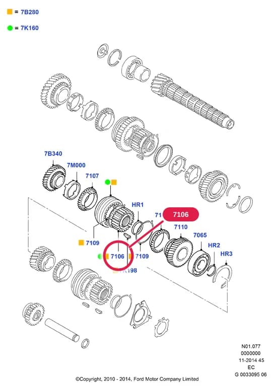 N Manual Transmission & Related Parts — N01 Manual Transmission & Related Parts.Transmission - Manual › N01077 Output Shaft, Gear Sets & Bearings