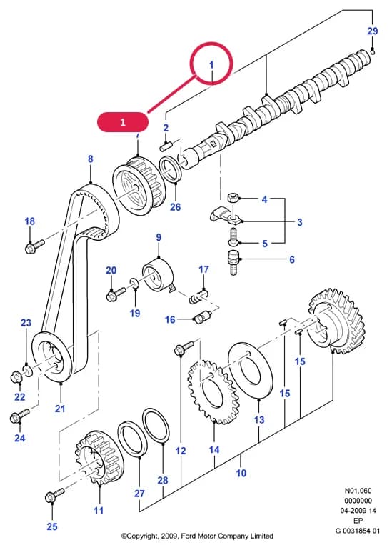 N Engine - Diesel — N01 Engine - Diesel.Engine/Block And Internals › N01060 Camshaft/Valve Control/Timing Gear