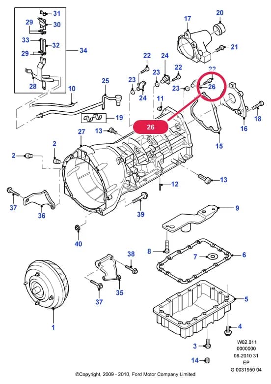 W Automatic Transmission — W02 Automatic Transmission.Automatic Transmission & Components › W02011 Automatic Transm. And Related Parts