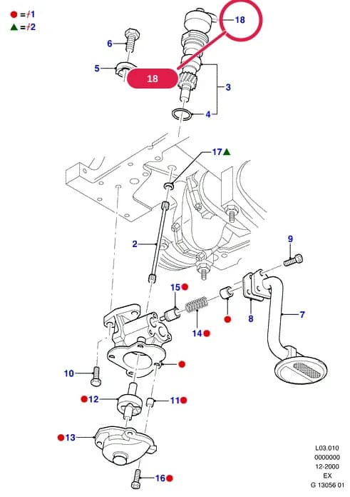 L Engine And Related Parts — L03 Engine And Related Parts.Oil Pump/Pan/Filter/Level Indicator › L03010 Oil Pump