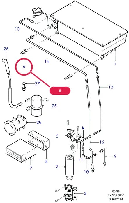 Tube Assy; LHD; (+)"Europe" — V Special Vehicle Options — V05 Special Vehicle Options.Special Vehicle Options V500- › V05032 Freshline;