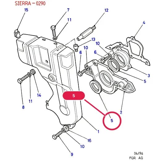 AGC Cosworth(CH) — AGC02 Cosworth(CH).Cylinder Head/Valves/Rocker Cover › AGC02050 Timing Gear Covers