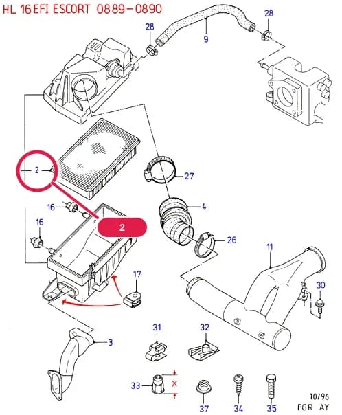 AYB CVH — AYB06 CVH.Engine Air Intake/Emission Control › AYB06048 Air Cleaner And Engine Ventilation;