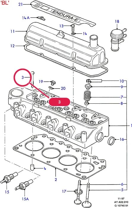 AYA OHV/HCS — AYA02 OHV/HCS.Cylinder Head/Valves/Manifolds/EGR › AYA02010 Cylinder Head/Valves/Rocker Cover;