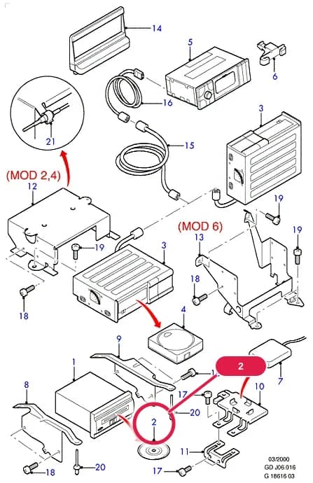 J Electrical System — J06 Electrical System.Audio System & Related Parts › J06016 Navigation System