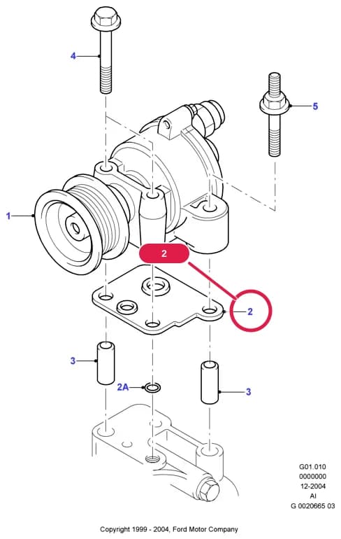 AIG Duratorq Engine — AIG01 Duratorq Engine.Engine/Block And Internals › AIG01010 Vacuum Pump; Diesel