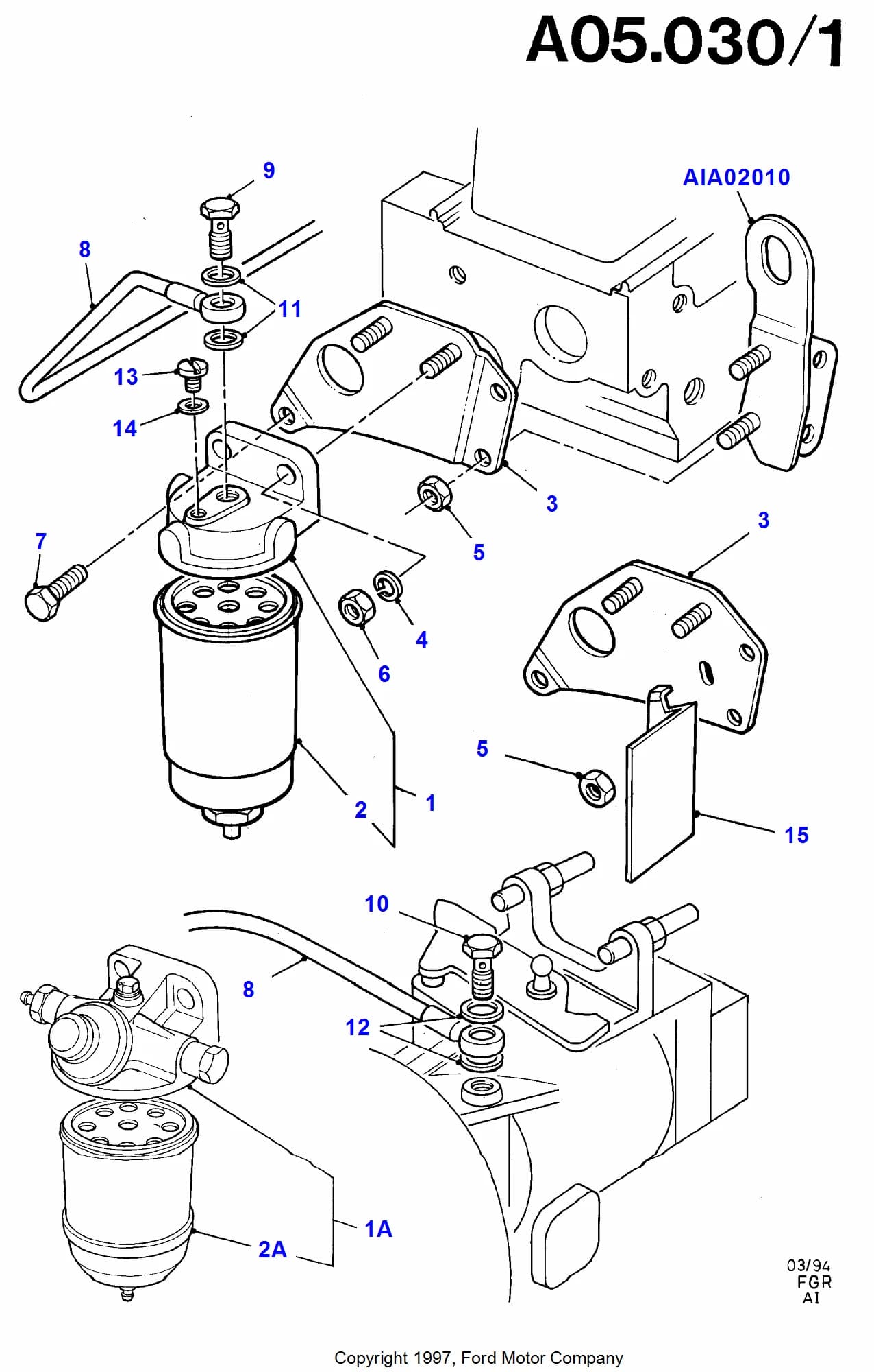 Filter Assy - Fuel — Escort Escort AxL (1990–1995) — Fuel Filter