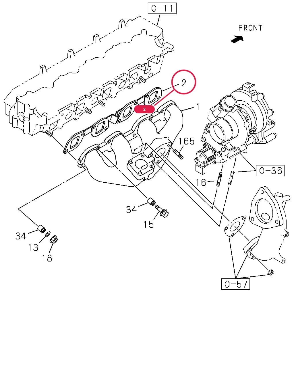 GASKET; EXH MANIF TO HD — 11102 - FRR RHD EURO2/4 SPACECAB     08 - 12 — 0 - Engine, Emission, Engine Electrical › 0-27 - EXHAUST MANIFOLD