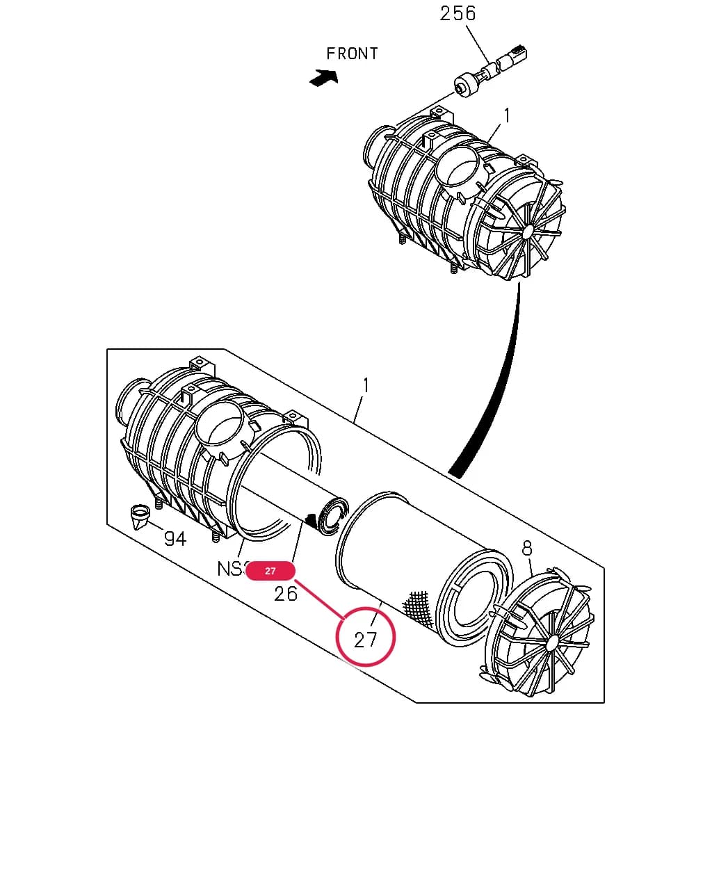 FILTER; ACL,OUTER — 11211 - LR COMPOPARTS TURKEY     09 - — 1 - Fuel Tank, Cooling, Air Intake, Exhaust System › 1-30 - AIR CLEANER