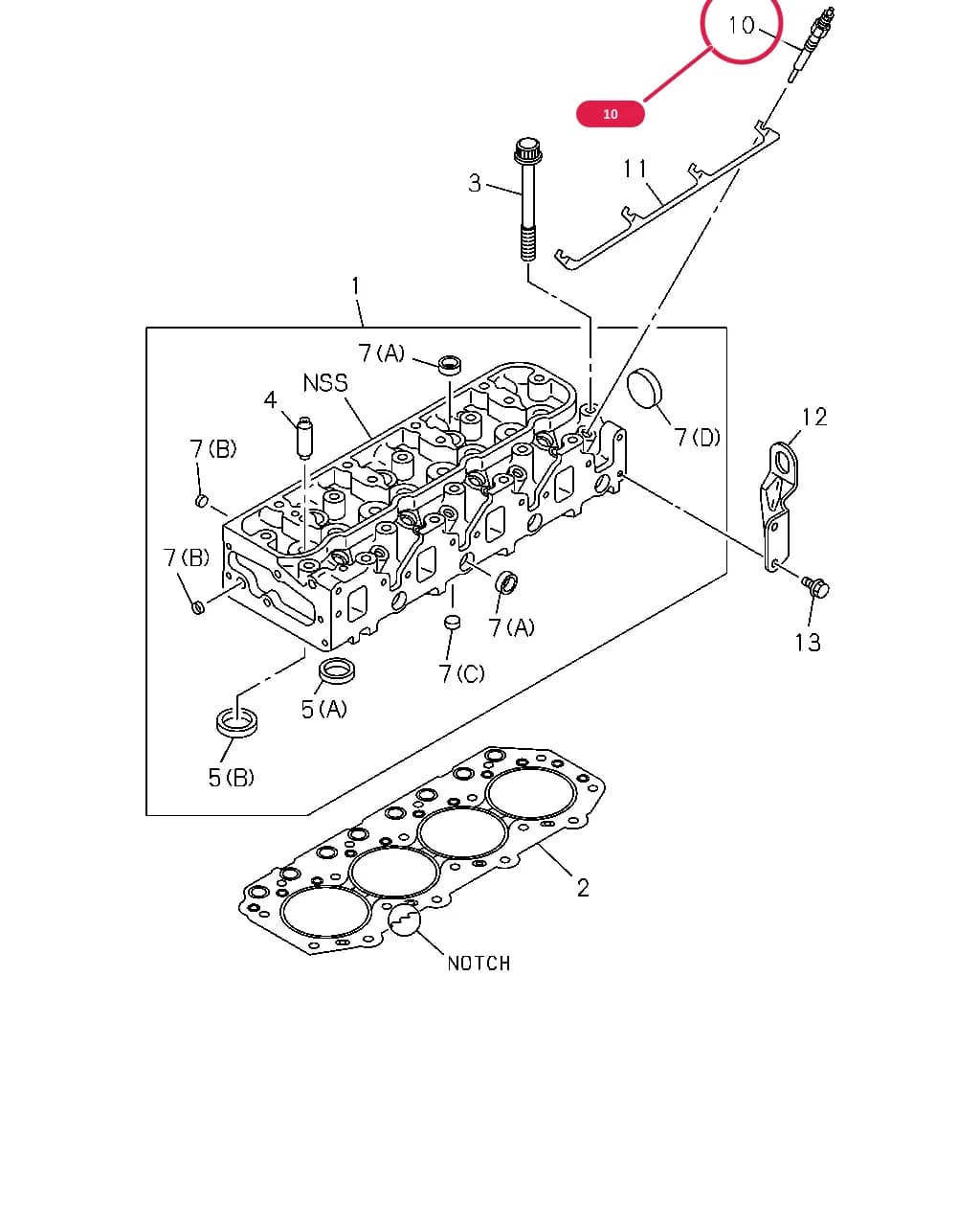 02.270 PLUG; GLOW — 50964 - TFR/TFS-LHD     04 - 11 — 0 - Engine, Emission, Engine Electrical › 0-11 - CYLINDER HEAD