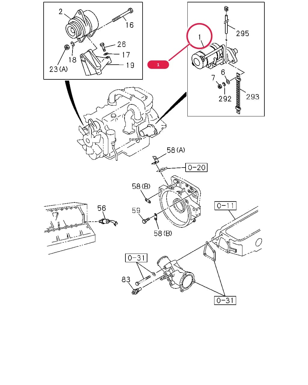10630 - FVR-RHD     92 - 95 — 0 - Engine, Emission, Engine Electrical › 0-60 - ENGINE ELECTRICAL CONTROL PARTS