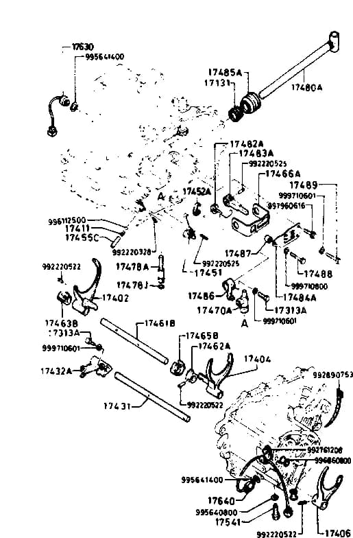 1982 GLC HATCH — ENGINE › 1720AA - CHANGE CONTROLS (MANUAL, 5-SPEED) (CUSTOM, CUSTOM L, SPORT)
