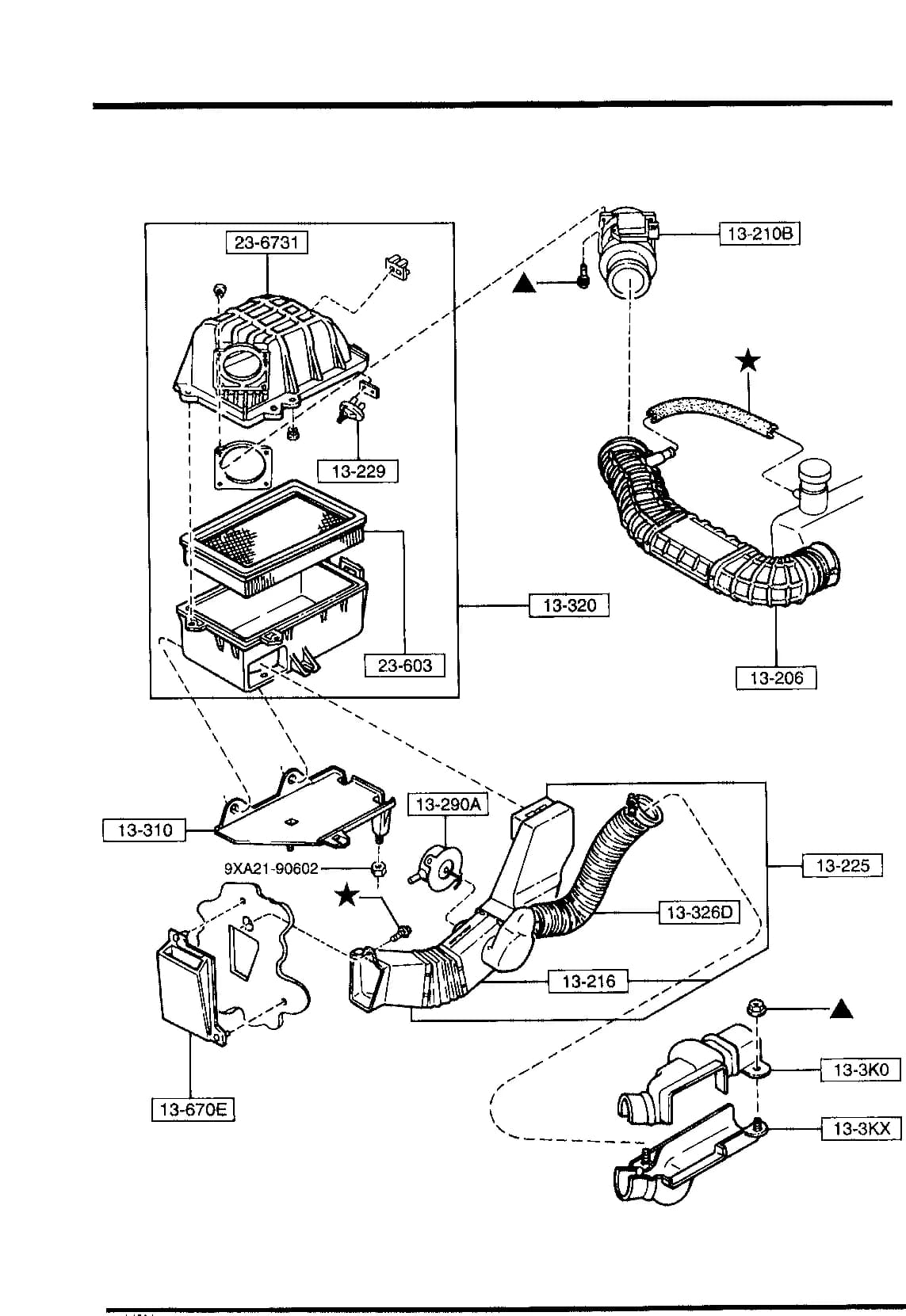 1992 NAVAJO — ENGINE-SUPPLEMENT › 1330A  - AIR CLEANER