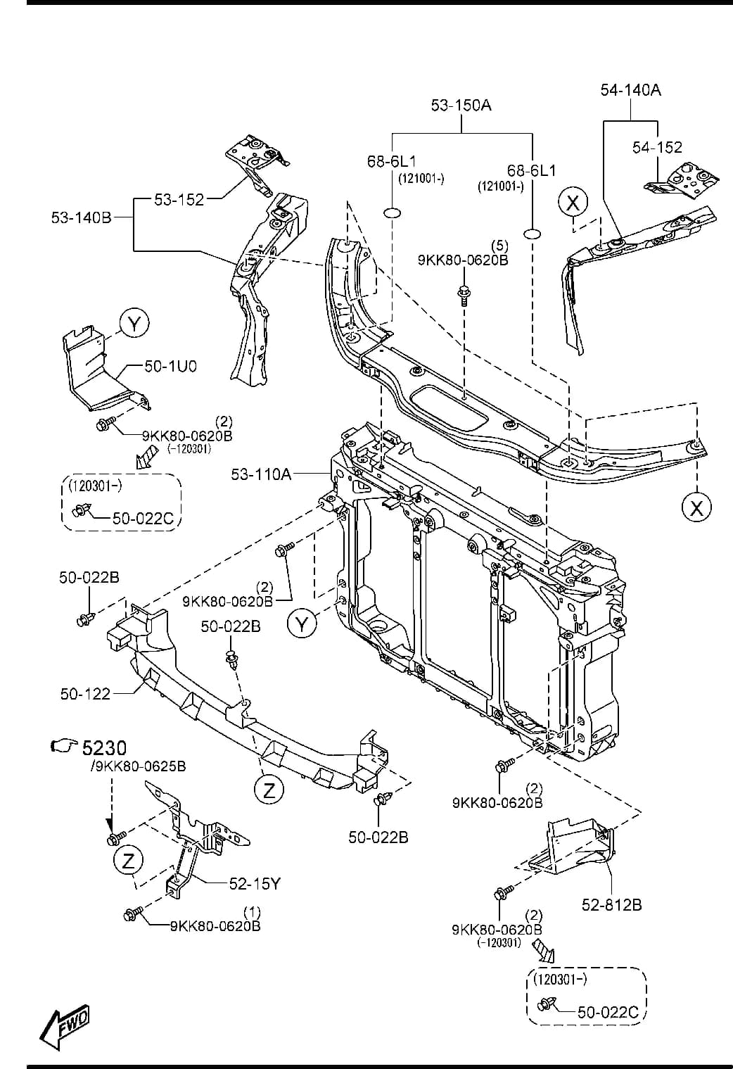 2014 CX-5 — BODY EXTERIOR TRIM › 5310A  - FRONT PANELS