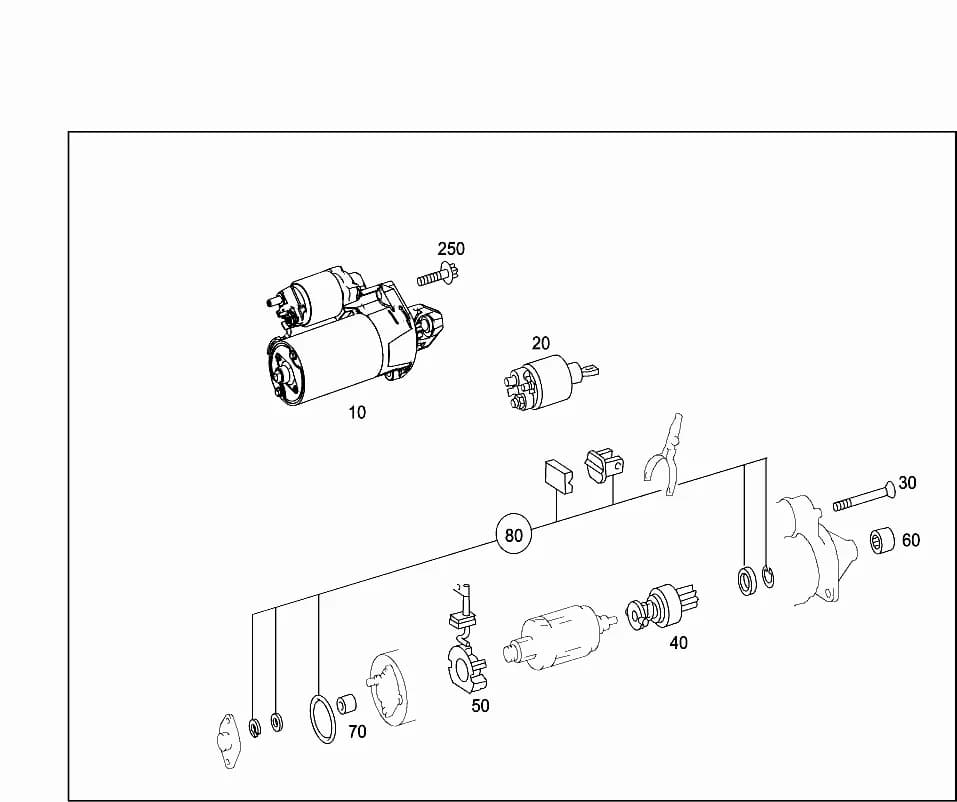 STARTER MOTORBOSCHFootnotes: Array — 166.823 — 54 ELECTRICAL EQUIPMENT AND INSTRUMENTS › 023 STARTER