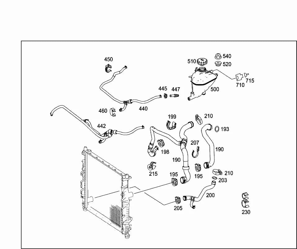 164.124 — 50 RADIATOR › 165 EXPANSION TANK,MOUNTING AND HOSES