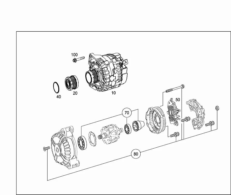 TS BELT PULLEYFootnotes: Array — 242.848 — 54 ELECTRICAL EQUIPMENT AND INSTRUMENTS › 026 ALTERNATOR