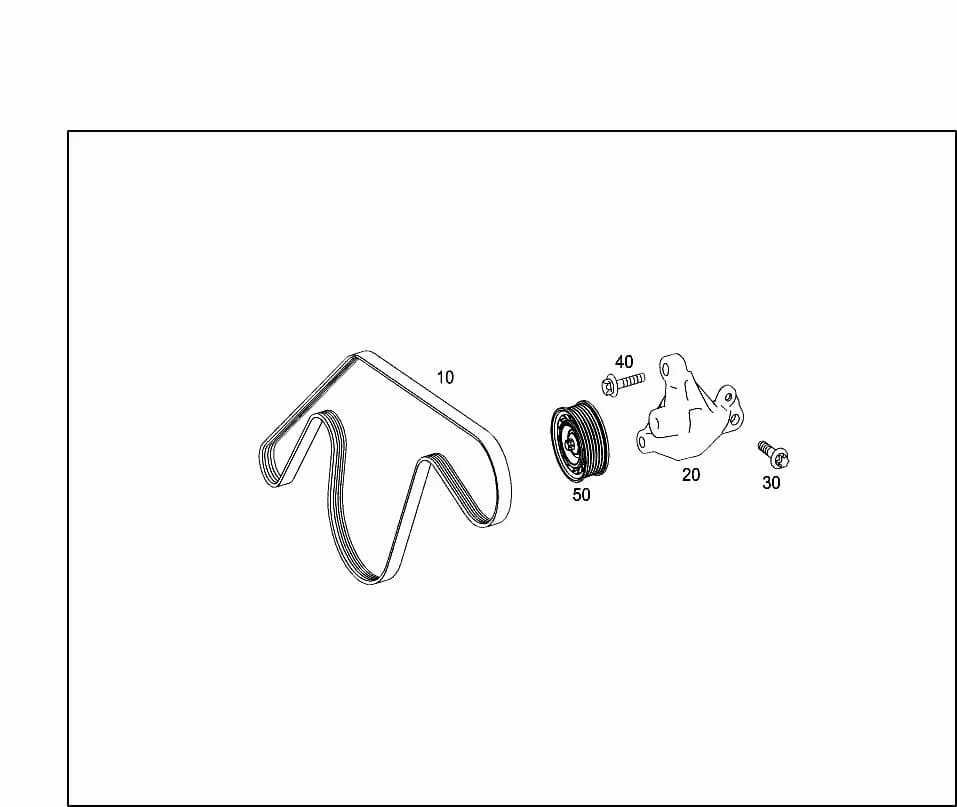 253.905 — 21 MAJOR ASSEMBLY DETACHABLE BODY COMP. › 230 V-BELT,BELT TIGHTENER,SHEAVE PULLEY