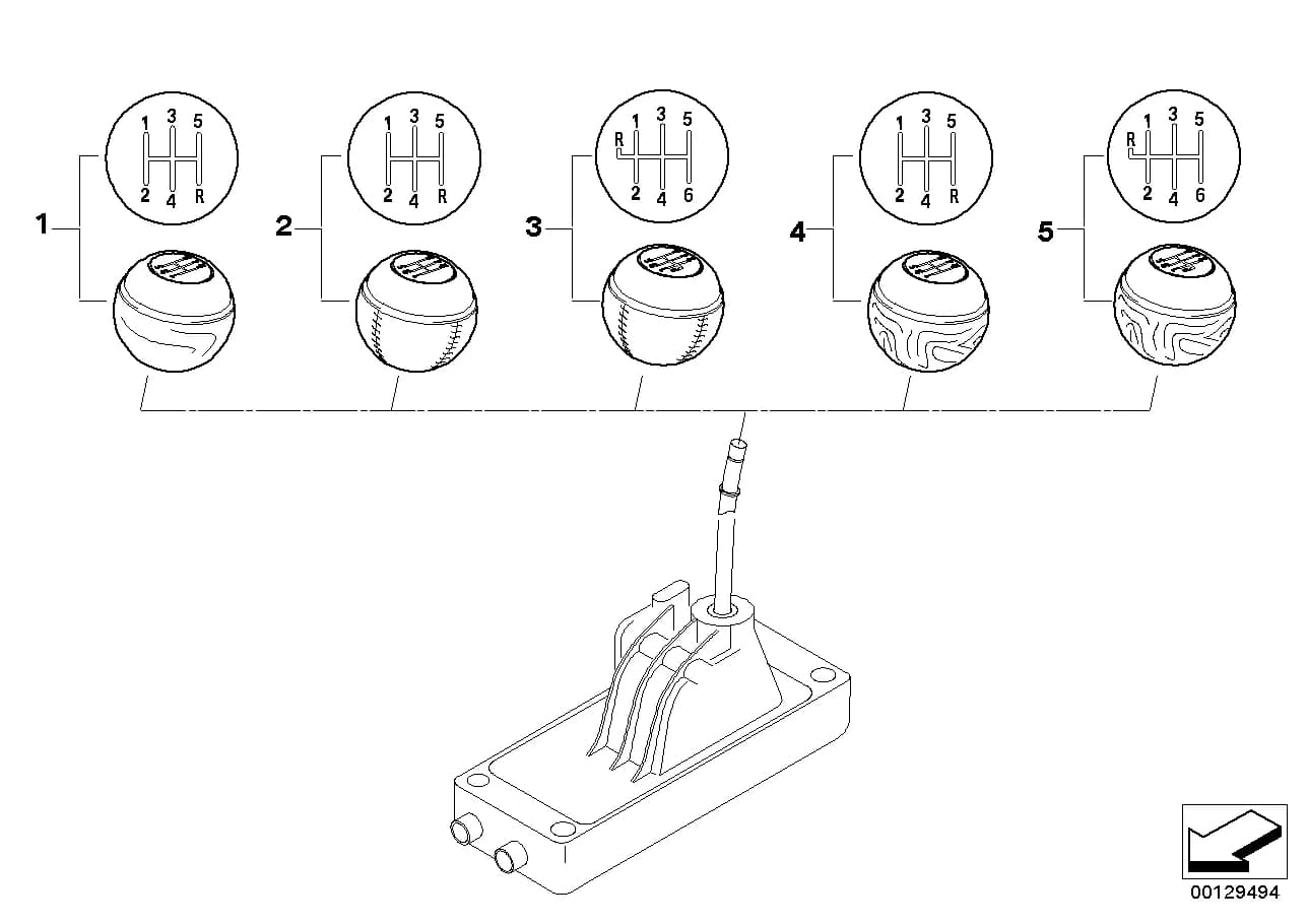 ECE — 25 Gearshift › 25_0374 GEAR SHIFT KNOBS