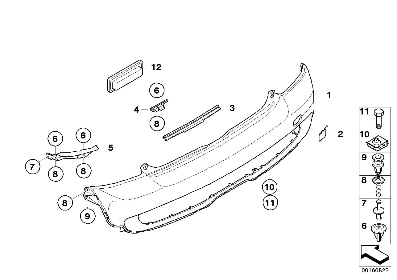 USA — 51 Vehicle trim › 51_6228 Trim panel, rear